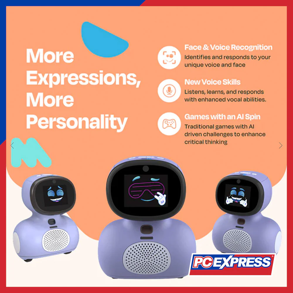 MIKO Mini AI Robot – Interactive Learning Companion for Kids - Purple - Image 4