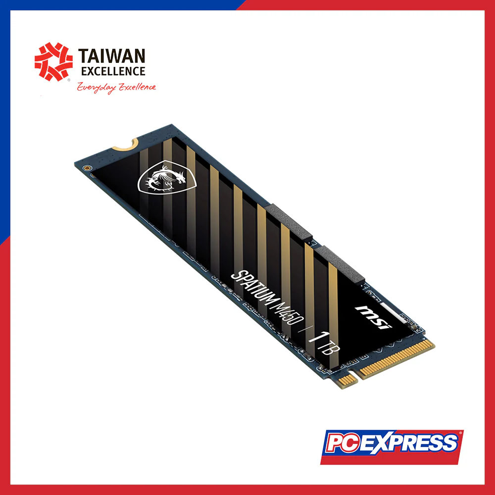MSI 1TB SPATIUM M450 PCIe 4.0 NVMe Gen3 X4 M.2 2280 Solid State Drive - Image 3