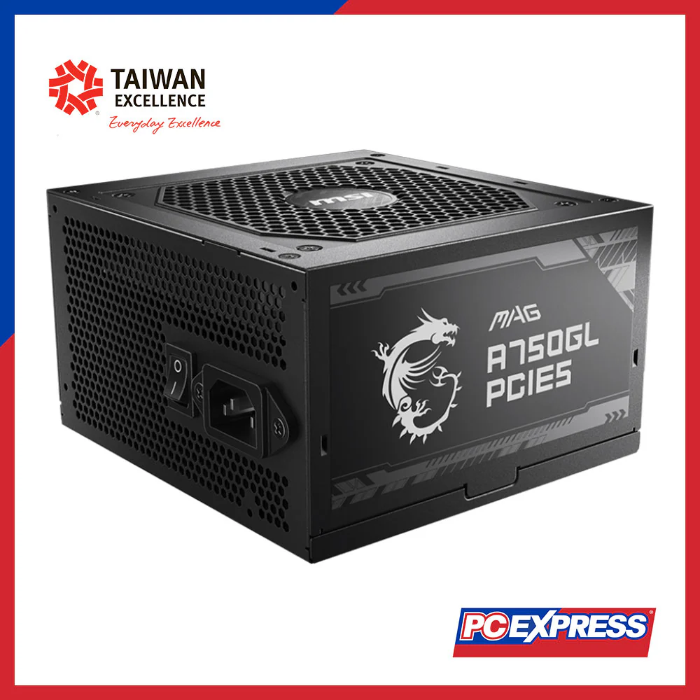 MSI 750W MAG A750GL ATX 3.1 80+ Gold Fully Modular Power Supply - Image 6