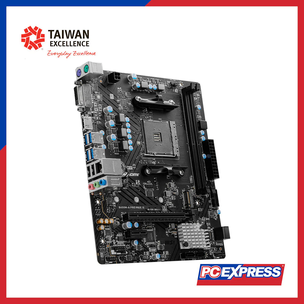 MSI B450M-A PRO MAX II AMD AM4 mATX Motherboard - Image 4