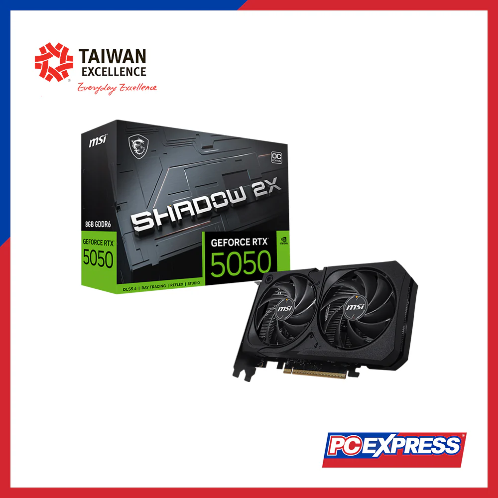 MSI GeForce RTX™ 5050 SHADOW 2X OC 8GB GDDR6 128-bit Graphics Card