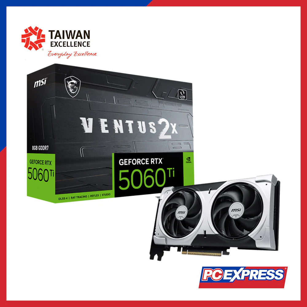 MSI GeForce RTX™ 5060 Ti VENTUS 2X PLUS 8GB GDDR7 128-bit Graphics Card