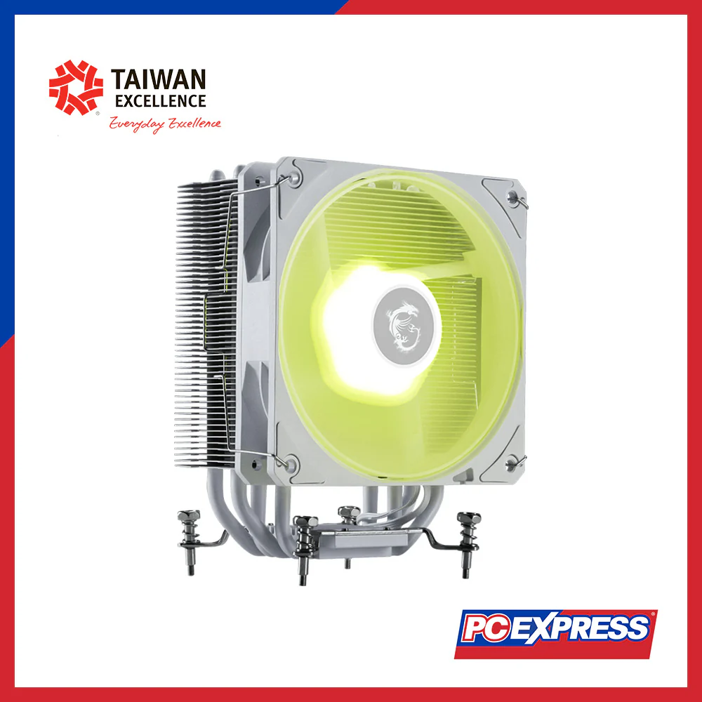 MSI MAG COREFROZR AA13 ARGB CPU Cooler Fan - White