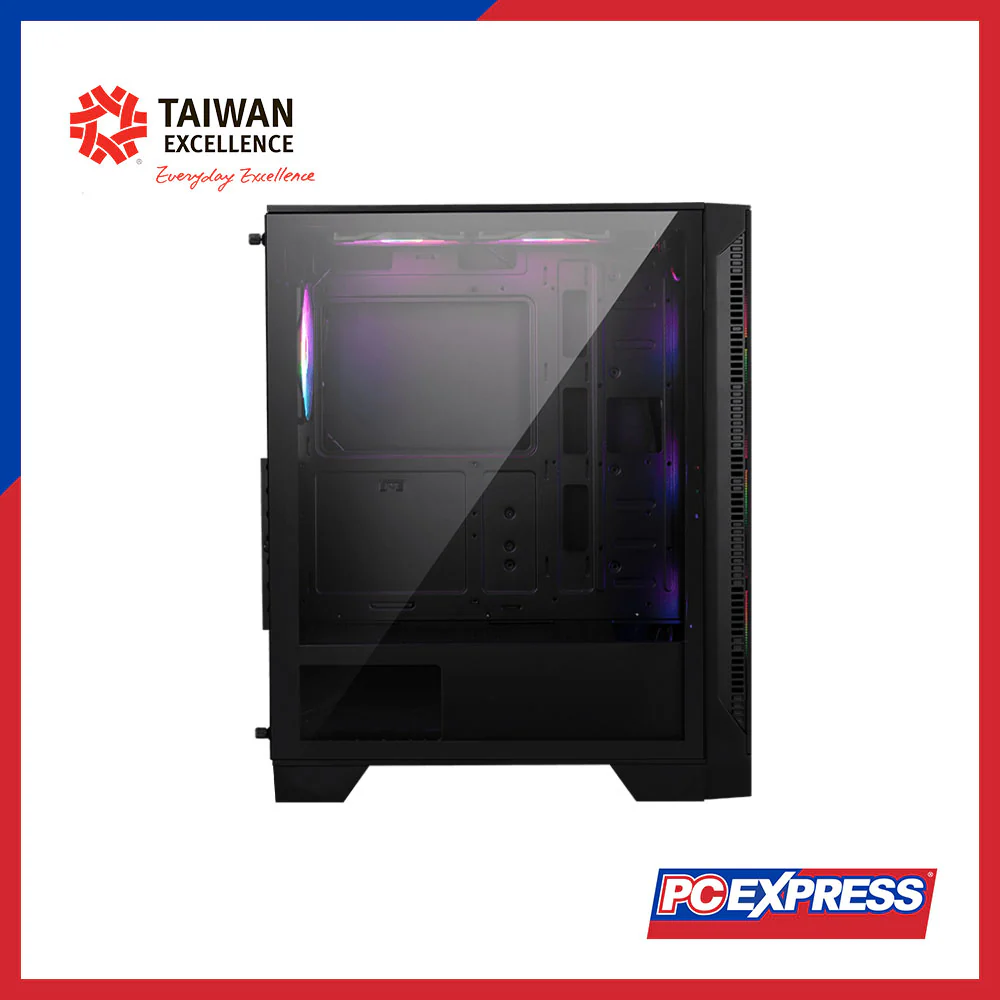 MSI MAG FORGE 120A AIRFLOW Tempered Glass ARGB MId Tower Gaming Chassis - Image 9