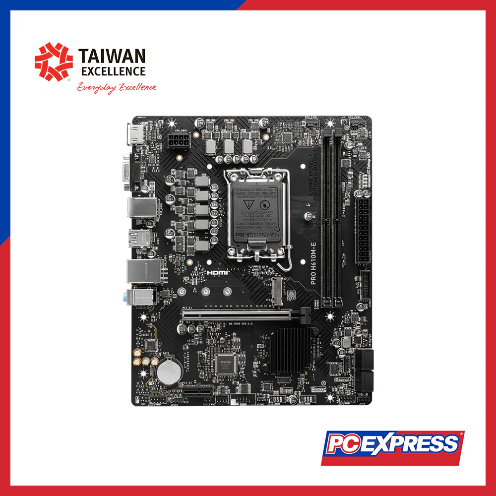 MSI PRO H610M-E D5 Micro-ATX Motherboard