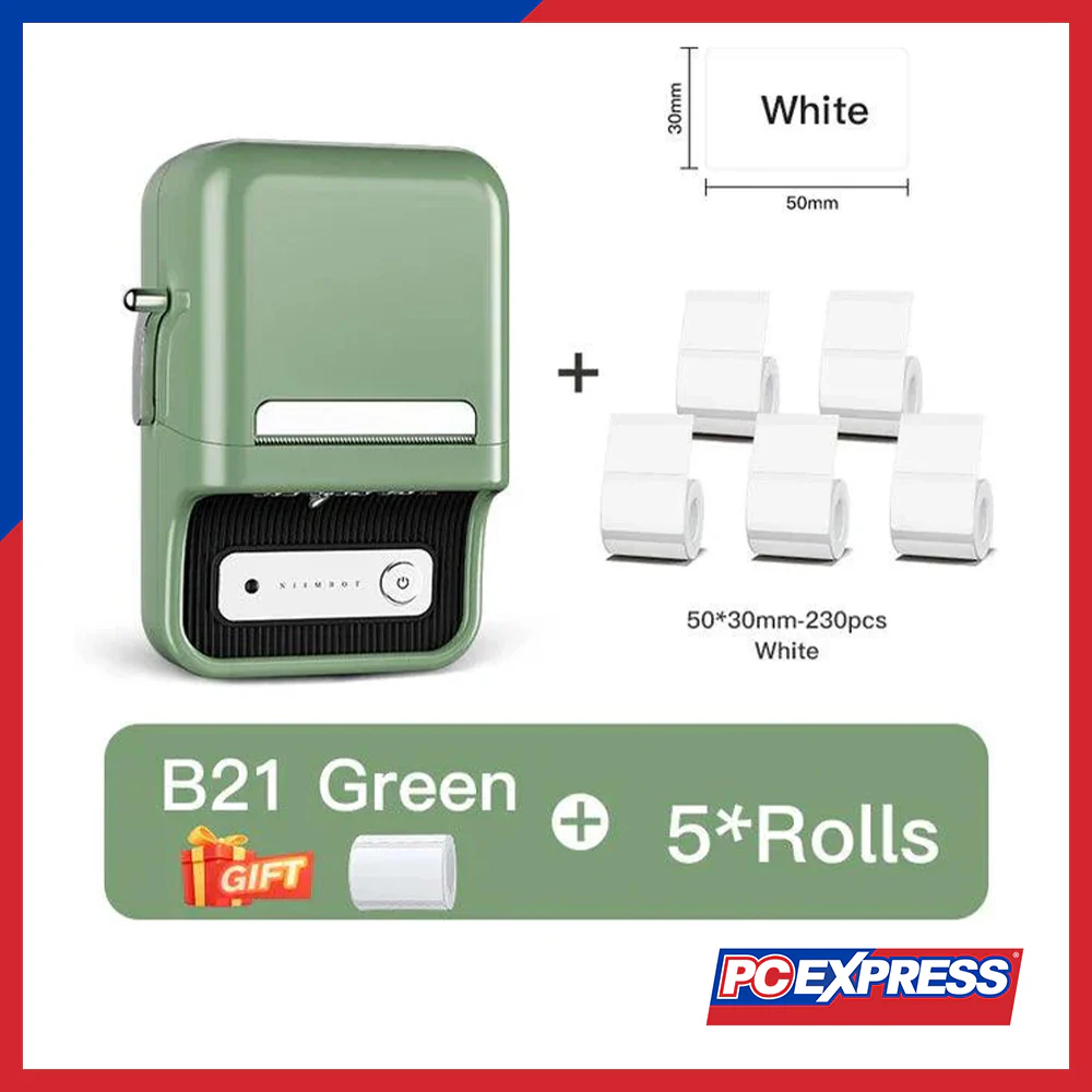 NIIMBOT B21S Pro Thermal Direct Print - Green - Image 3