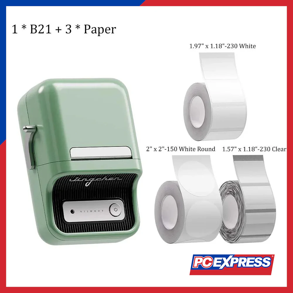 NIIMBOT B21S Pro Thermal Direct Print - Green - Image 5