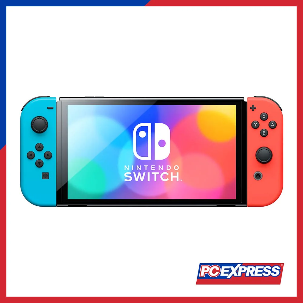 Nintendo Switch OLED Gaming Console Neon Blue/Neon Red - Image 2