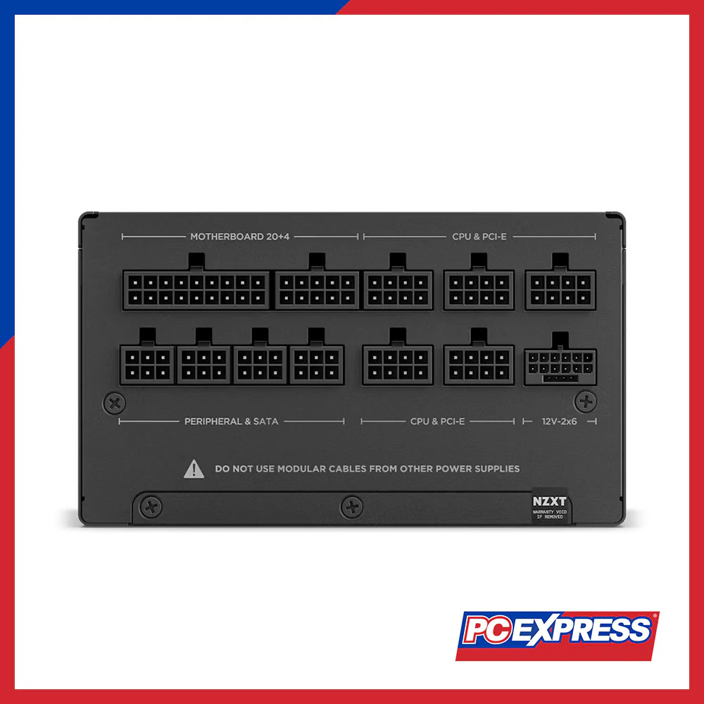 NZXT C1200 1200W 80+ Gold ATX 3.1 Fully Modular Power Supply (Black) - Image 9