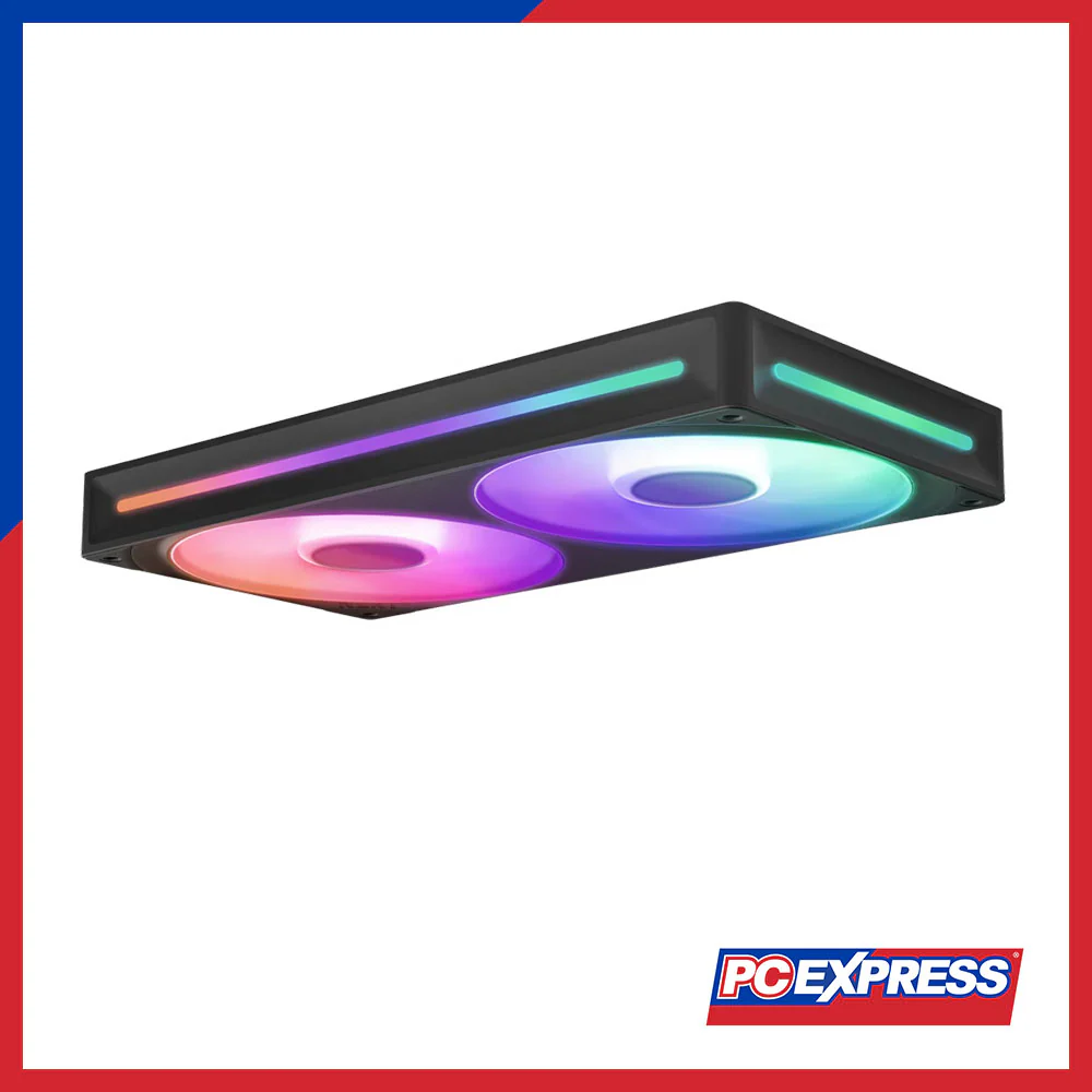 NZXT F240 RGB Core Double Pack Single-Frame Fan Unit (Black) - Image 3