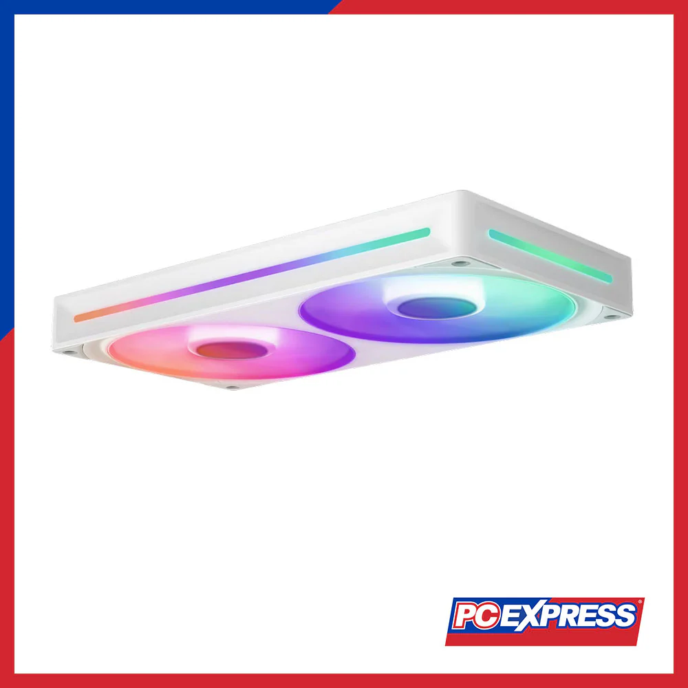 NZXT F240 RGB Core Double Pack Single-Frame Fan Unit (White) - Image 3