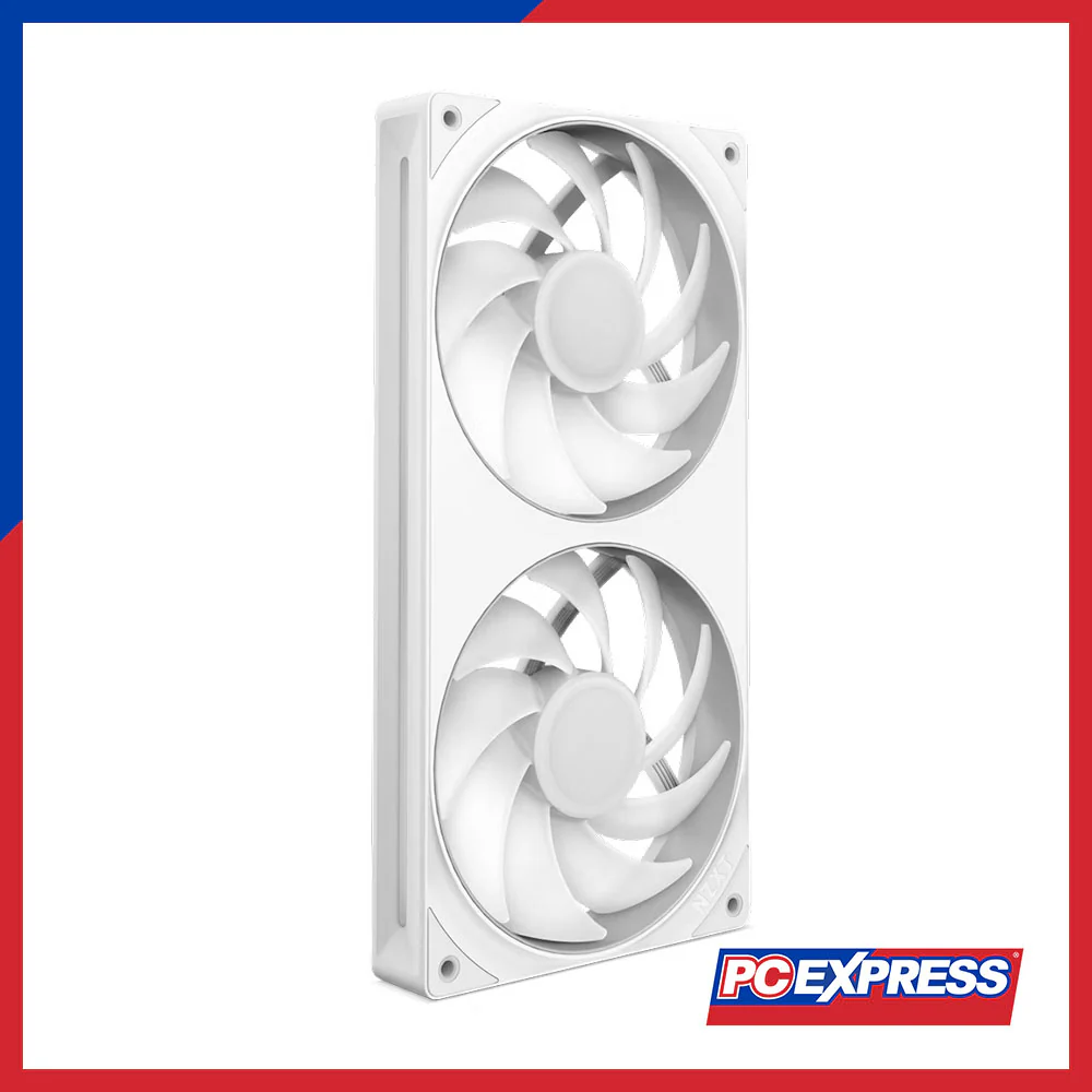 NZXT F240 RGB Core Double Pack Single-Frame Fan Unit (White) - Image 4