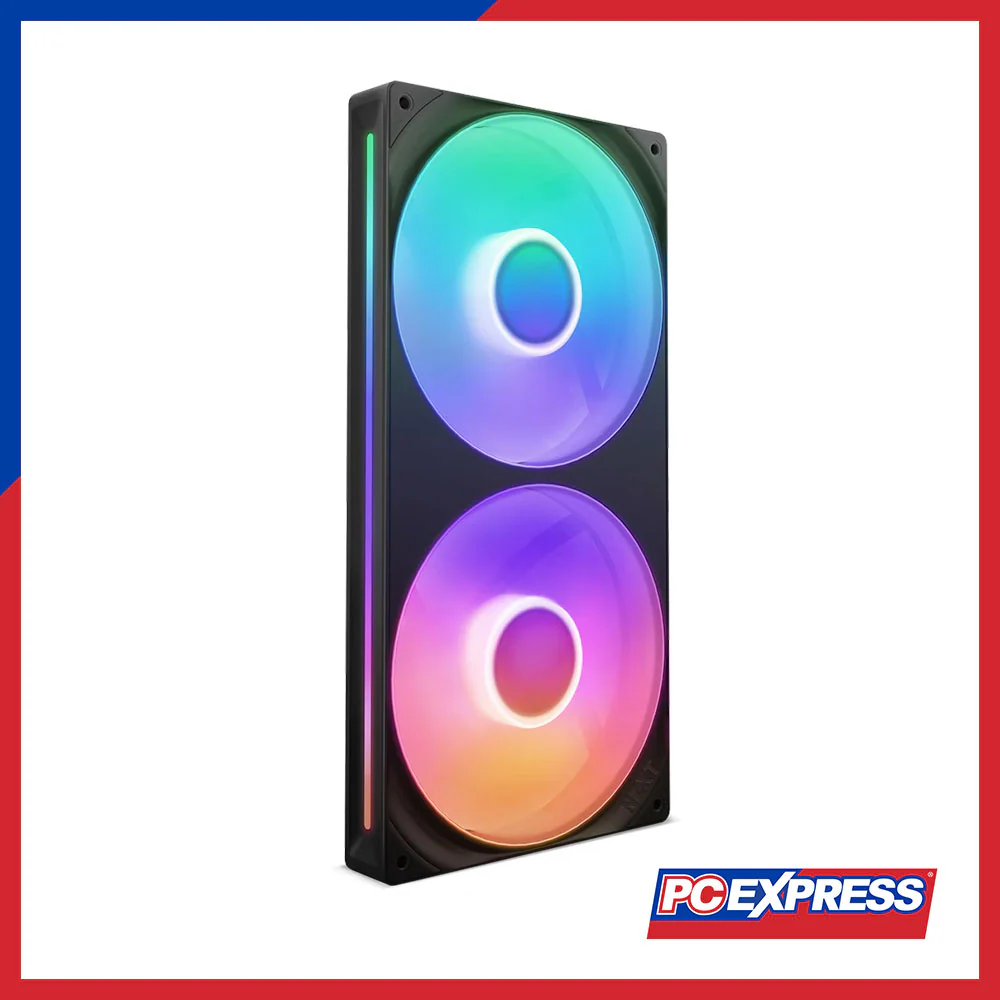 NZXT F280 RGB Core Double Pack Single-Frame Fan Unit (Black)