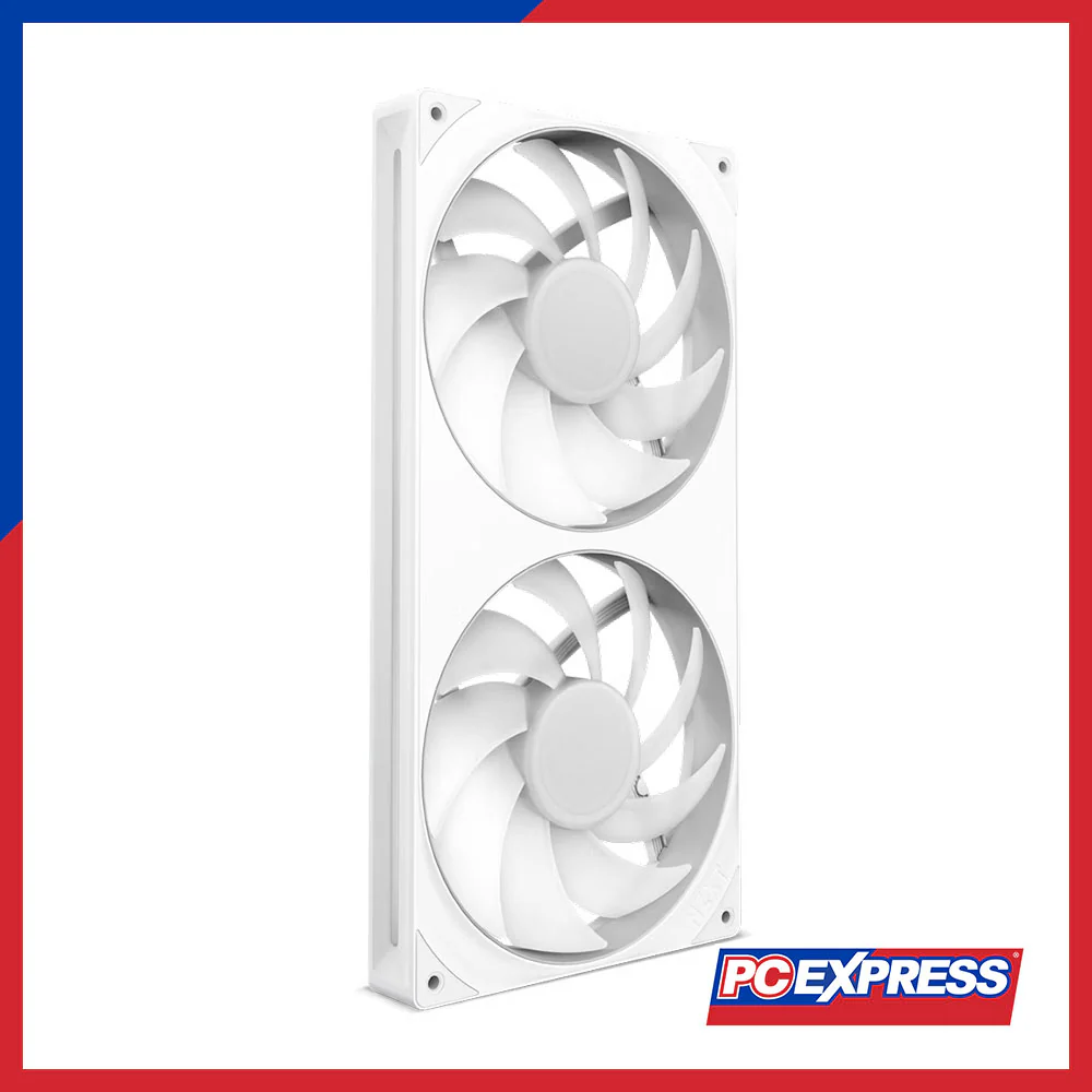 NZXT F280 RGB Core Double Pack Single-Frame Fan Unit (White) - Image 5