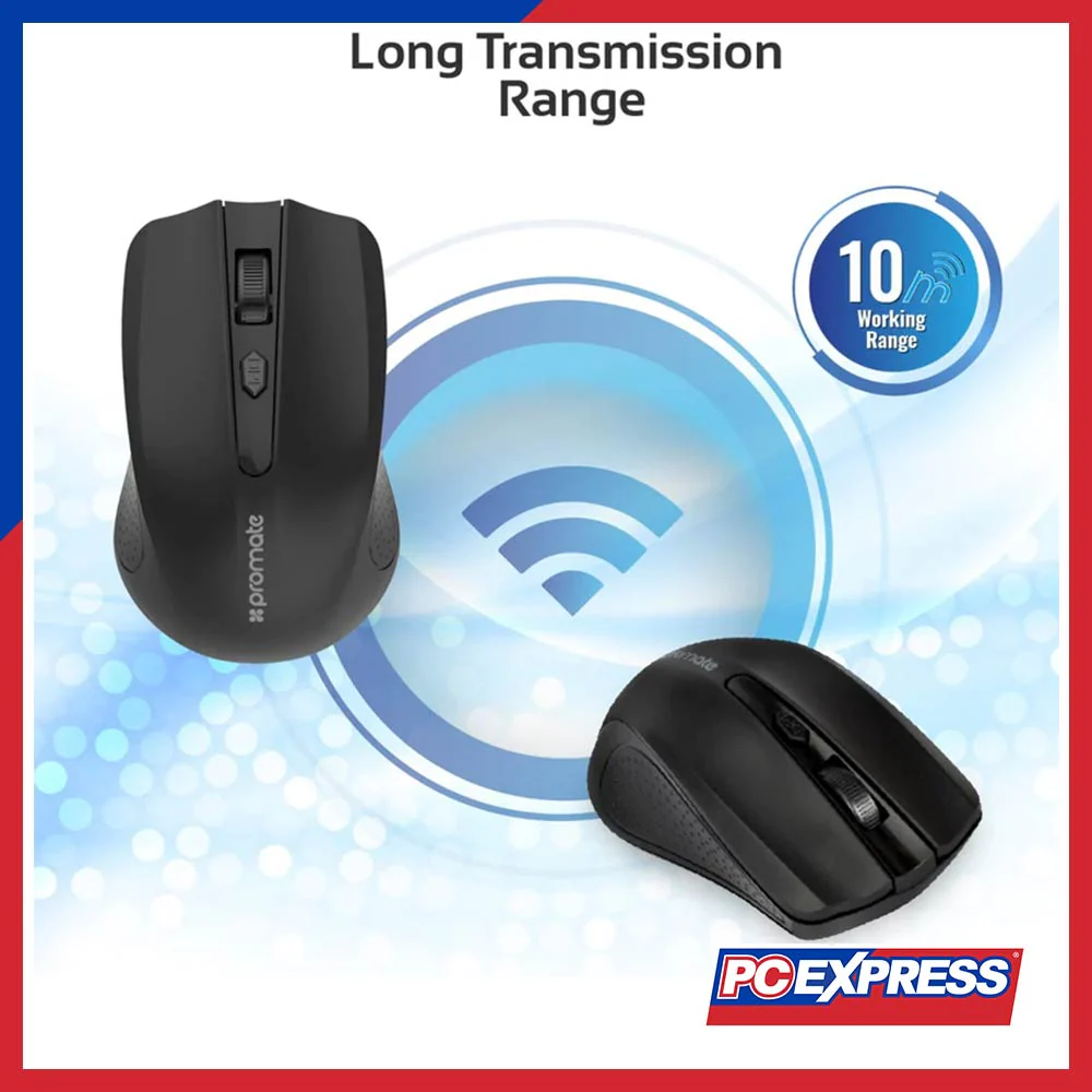 PROMATE CLIX-8 Wireless Mouse (Black) - Image 3