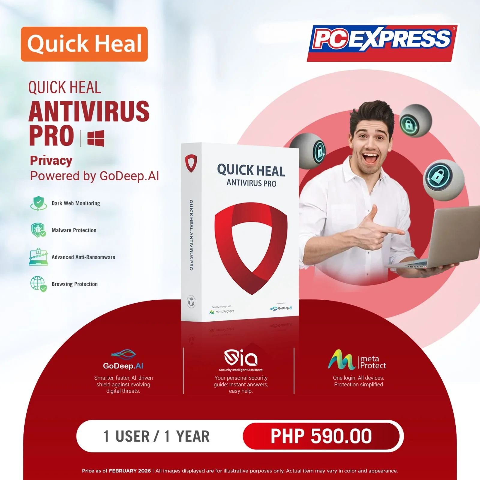QUICK HEAL Anti-Virus Pro - 1 USER/1 YEAR