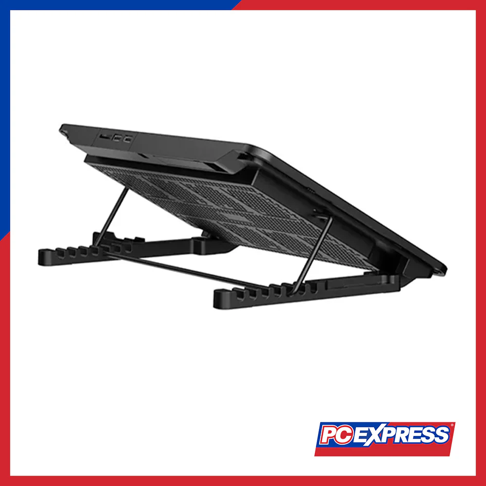 RAPOO CF300 High-Efficiency Laptop Cooling Pad – Black - Image 2