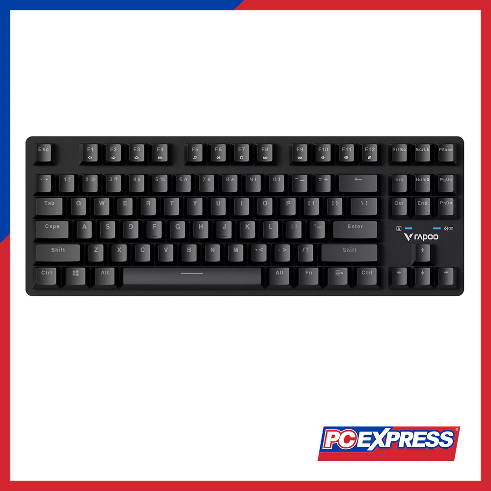 RAPOO V500 PRO-87 TKL Mechanical Wired Gaming Keyboard - Black - Image 2