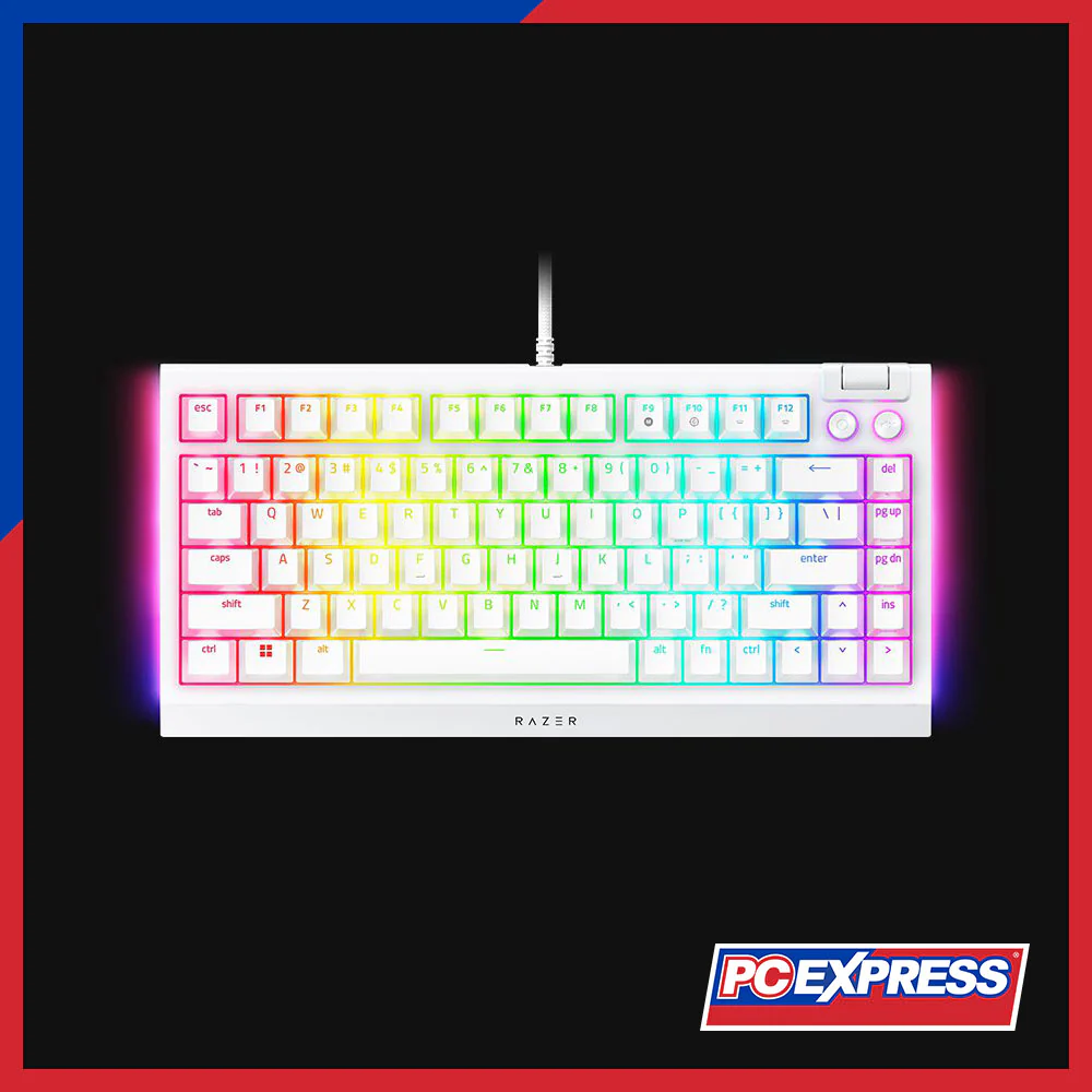 RAZER BlackWidow V4 75% White RGB Hot-swappable Mechanical Gaming Keyboard - Image 4