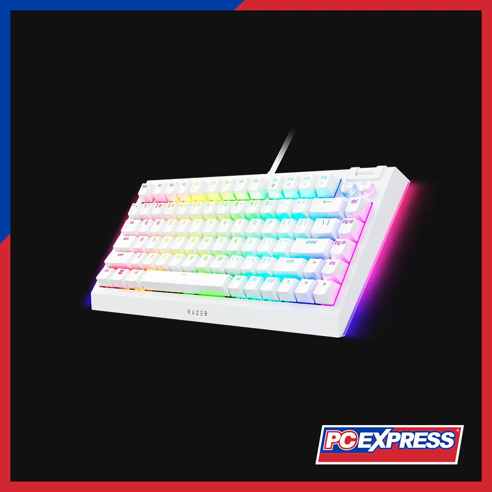 RAZER BlackWidow V4 75% White RGB Hot-swappable Mechanical Gaming Keyboard - Image 6