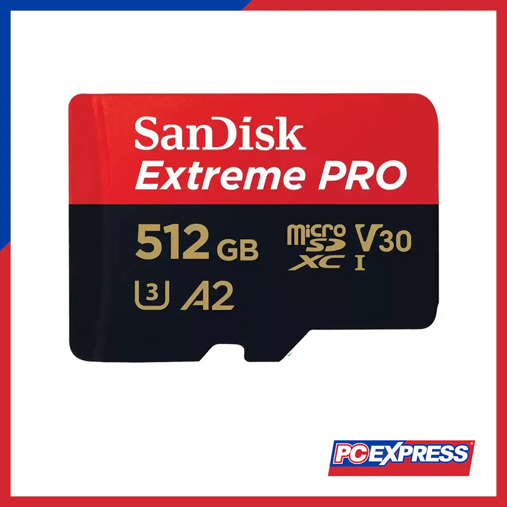 SANDISK MICRO SD 512GB Extreme Pro SDXC (SDSQXCD-512G-GN6MA) 200MBS With Adapter Memory Card