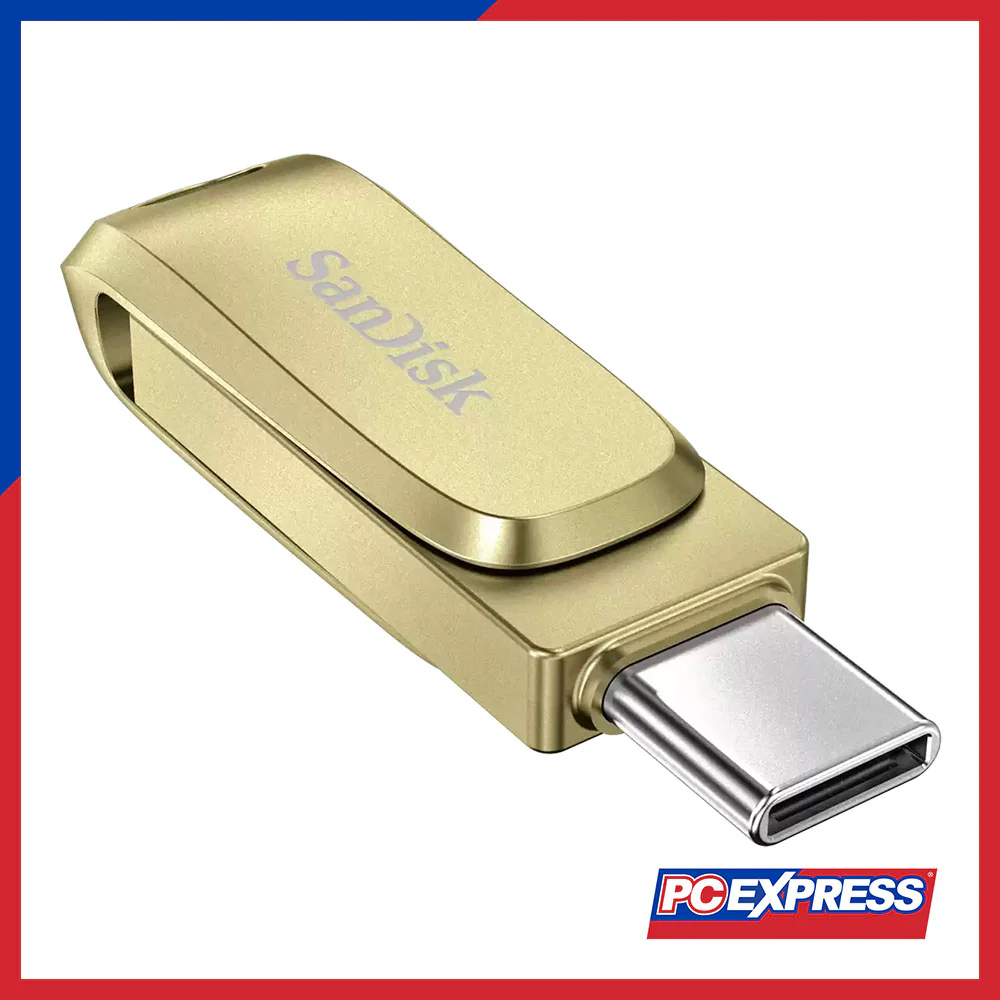 SANDISK Ultra Dual Drive Luxe USB Type-C™ Flash Drive - 256GB (Gold) - Image 3