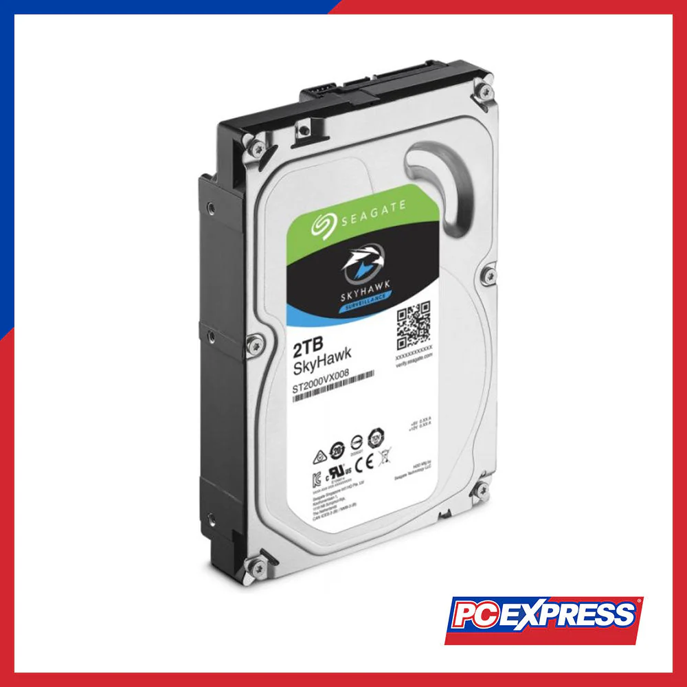 SEAGATE 2TB SATA SKYHAWK (ST2VX008/15) Surveillance Hard Drive - Image 3