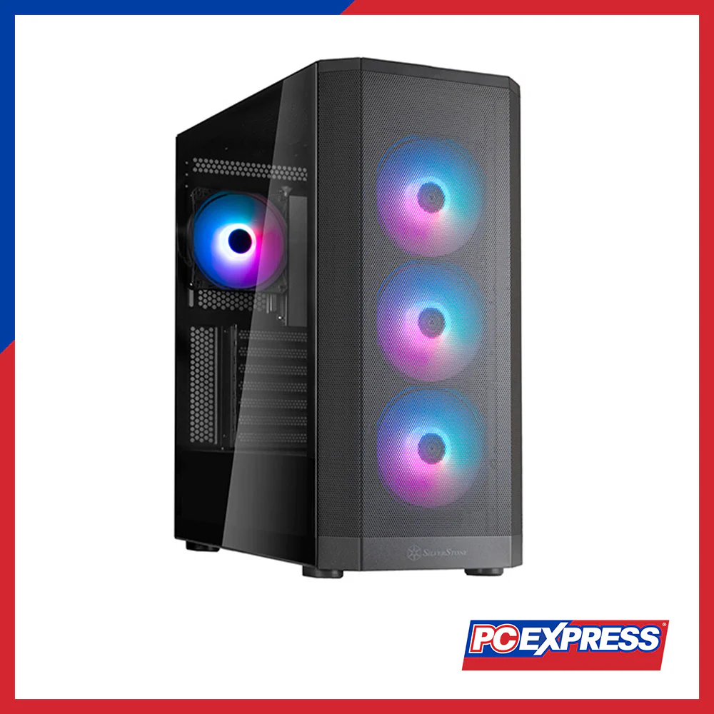 SILVERSTONE Fara 514X Tempered Glass ARGB PC Case - Black