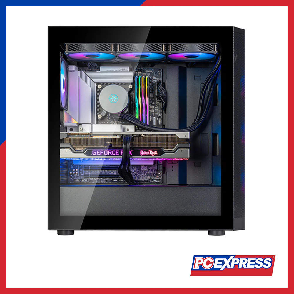 SILVERSTONE Fara 514X Tempered Glass ARGB PC Case - Black - Image 2