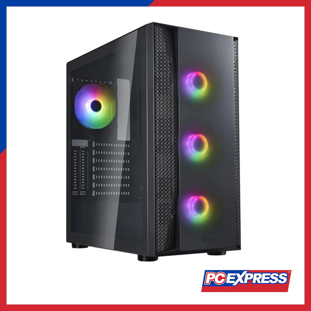 SILVERSTONE Fara B1 Pro V2 Tempered Glass ARGB PC Case - Black