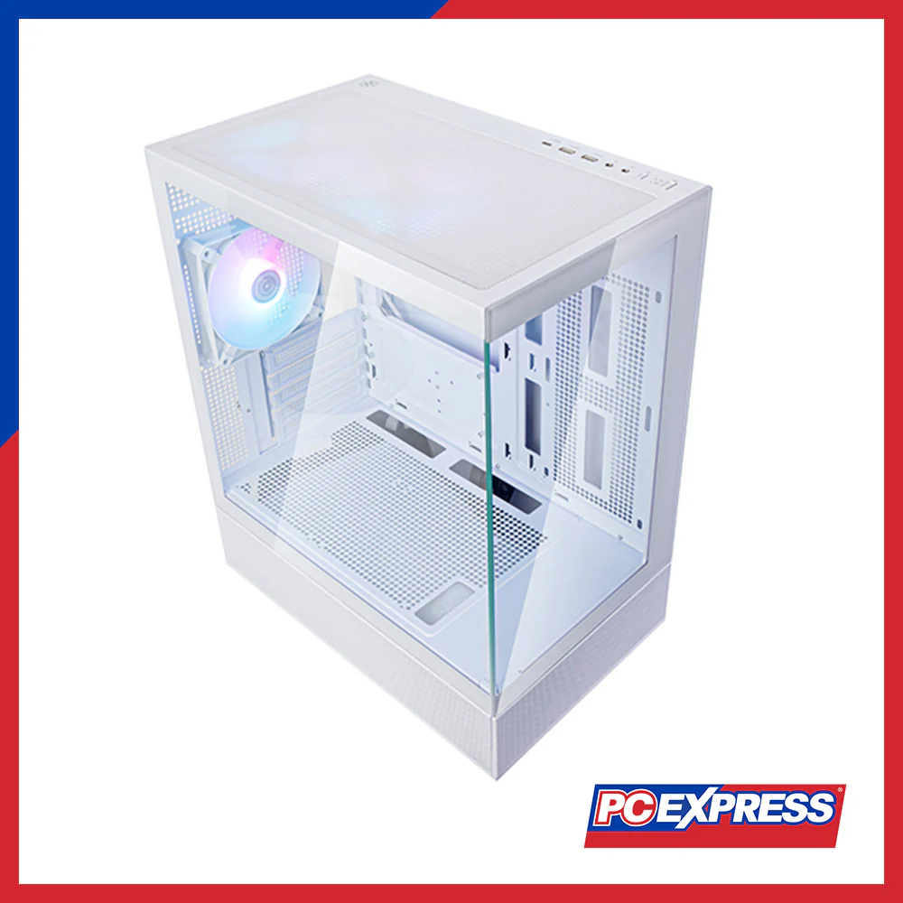 SILVERSTONE Lucid 04 Tempered Glass ARGB PC Case - White - Image 6
