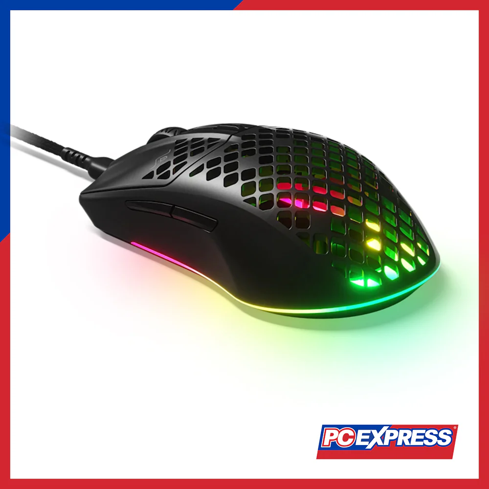 STEELSERIES Aerox 3 Onyx Wired Gaming Mouse - Black (62611)