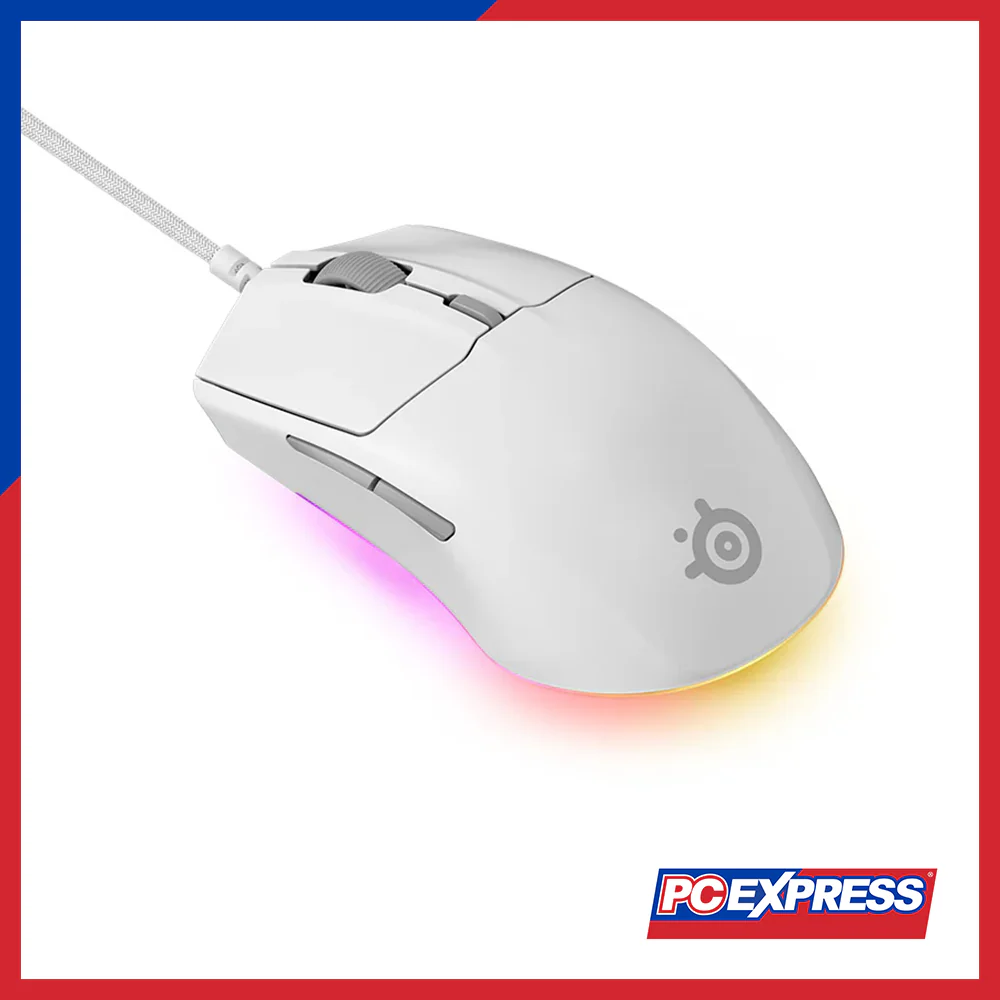 STEELSERIES Rival 3 Gen 2 Gaming Mouse - White (62516) - Image 6