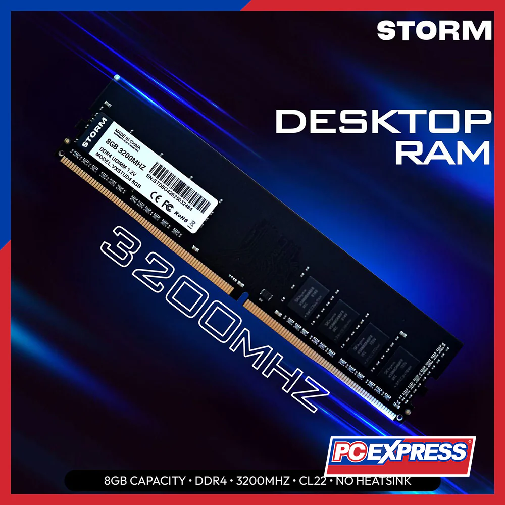 STORM 8GB DDR4 3200MHz (VXSTUD4/VSSTUD4) Desktop Memory