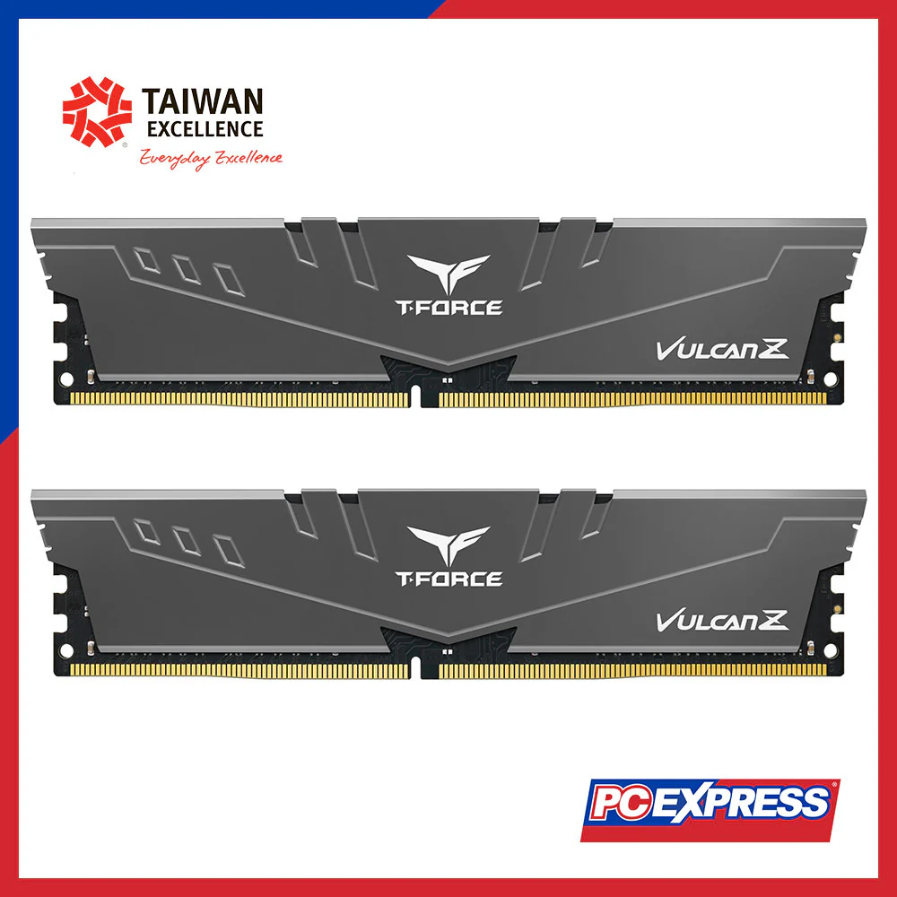 TEAMGROUP 16GB (2x 8GB) DDR4 3200MHz VULCAN Z Desktop Memory - Gray