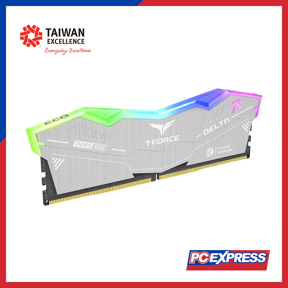 TEAMGROUP 64GB DDR5 6000MHZ DELTA RGB ECO Desktop Memory (Silver) - Image 3
