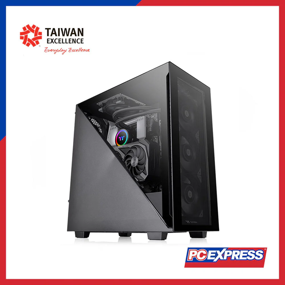 THERMALTAKE Divider 300 Air Tempered Glass Mid Tower Chassis (Black)