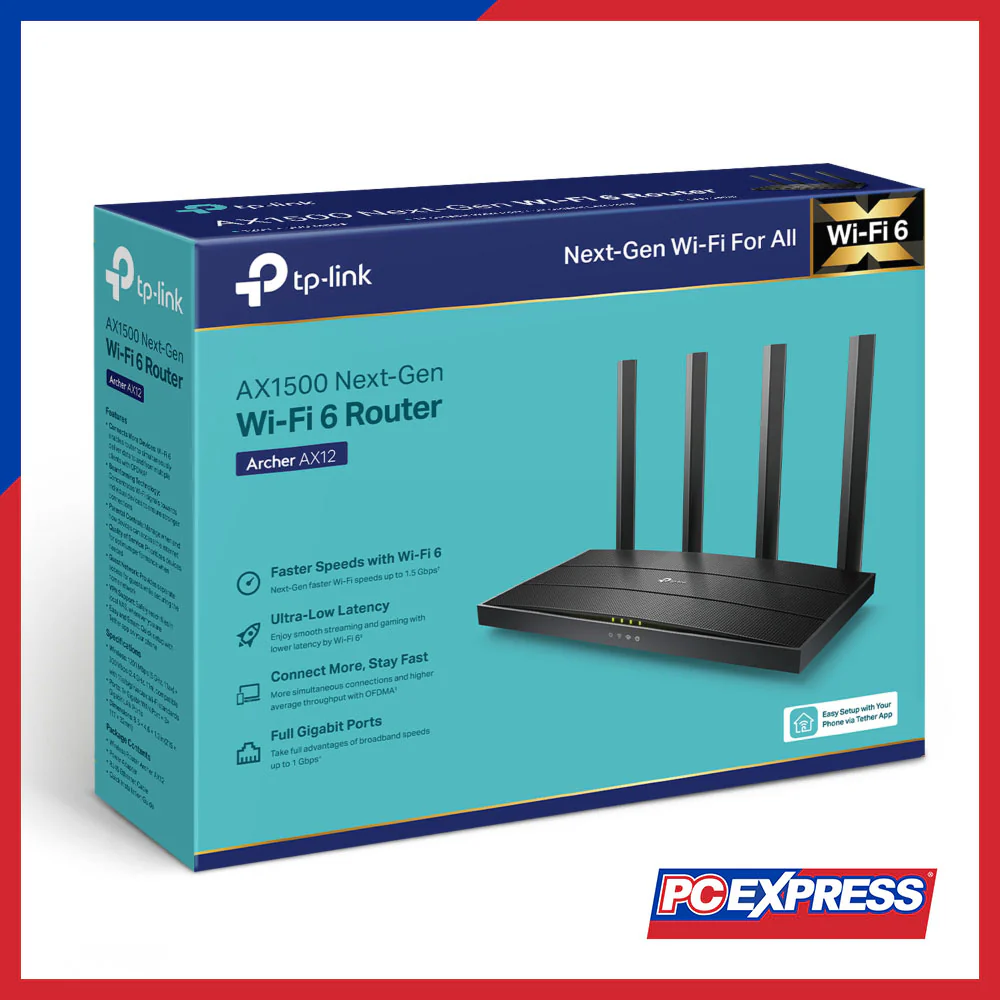 TP-LINK Archer AX12 AX1500 Wi-Fi 6 Router - Image 4