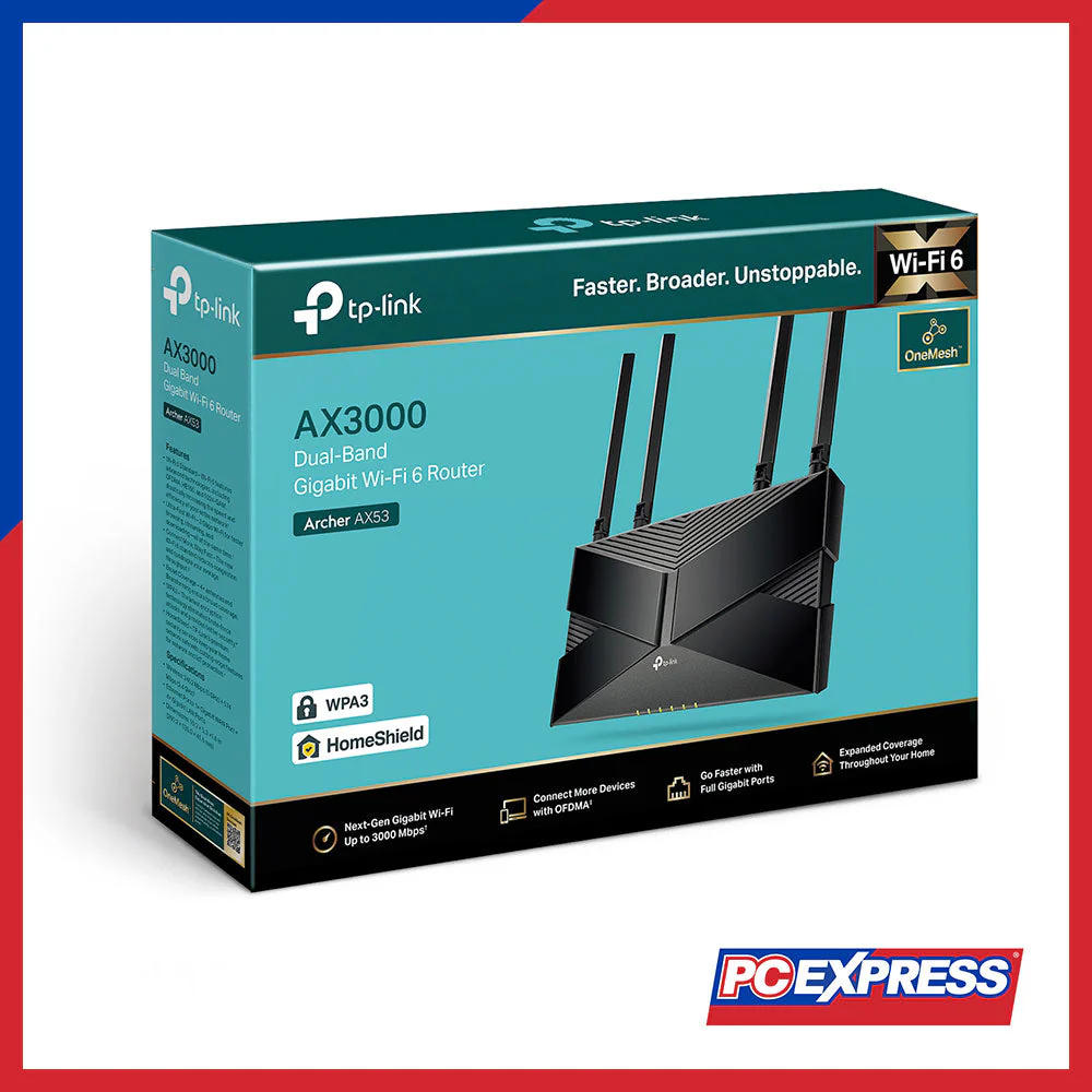 TP-LINK ARCHER AX53 AX3000 Dual Band Gigabit Wi-Fi 6 Router - Image 5