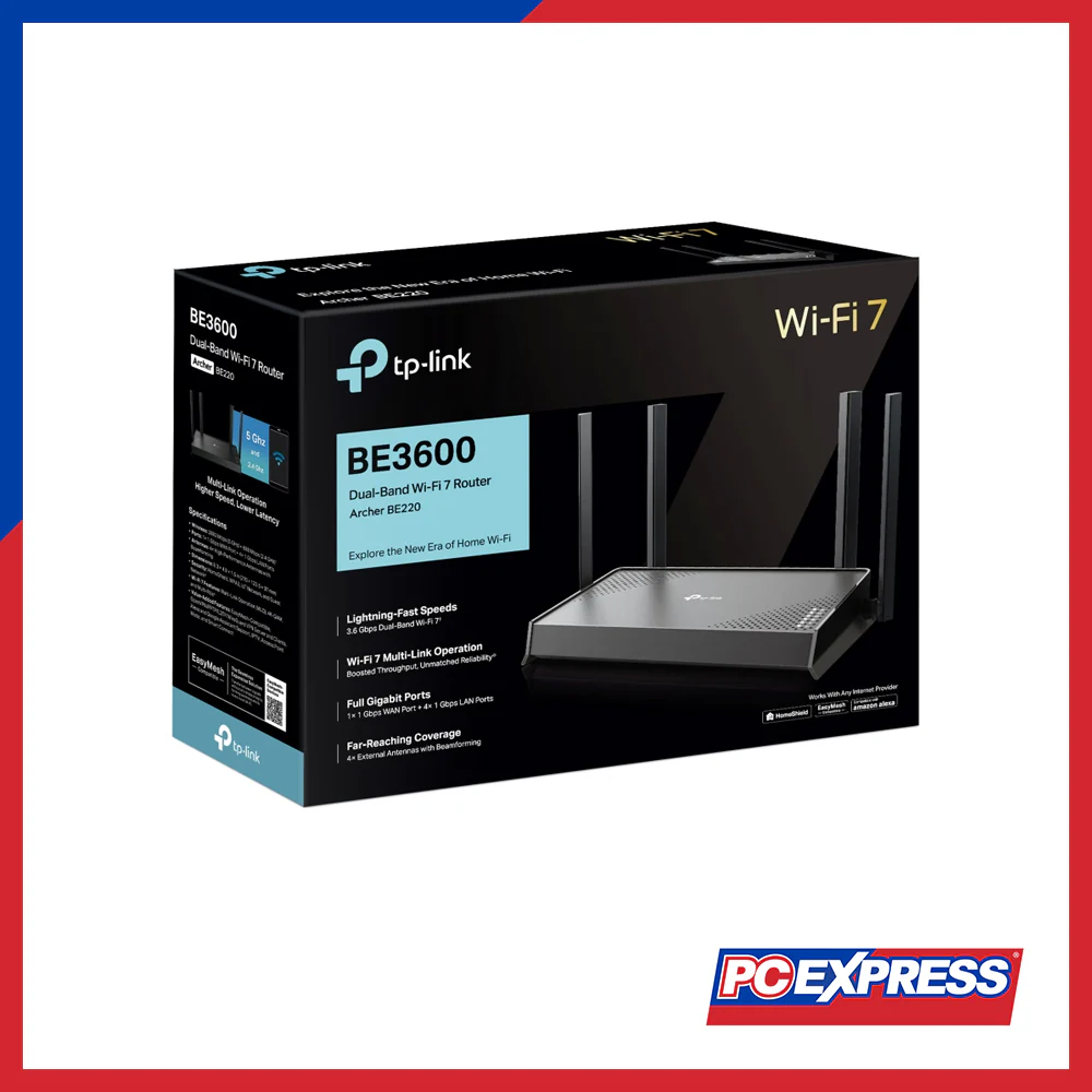 TP-LINK Archer BE220 BE3600 Dual-Band Wi-Fi 7 Router - Image 4
