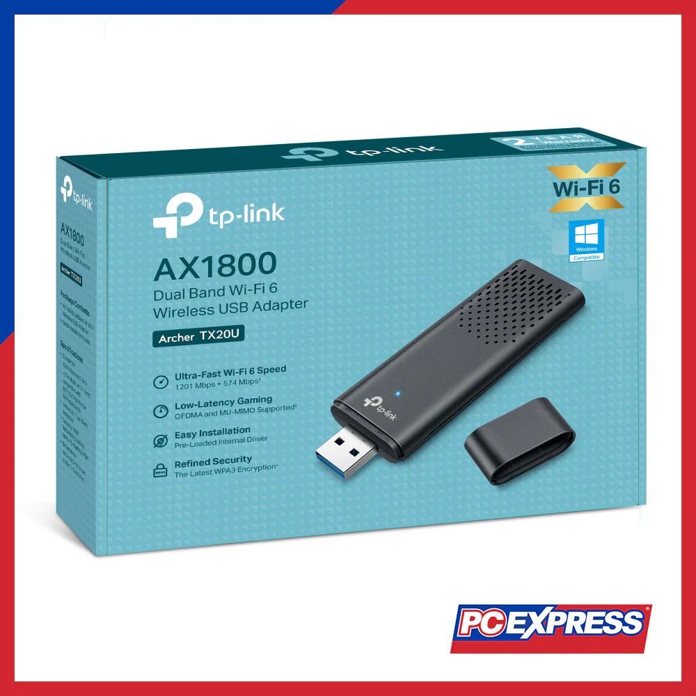 TP-LINK Archer TX20U AX1800 Dual Band Wi-Fi 6 Wireless USB Adapter - Image 3