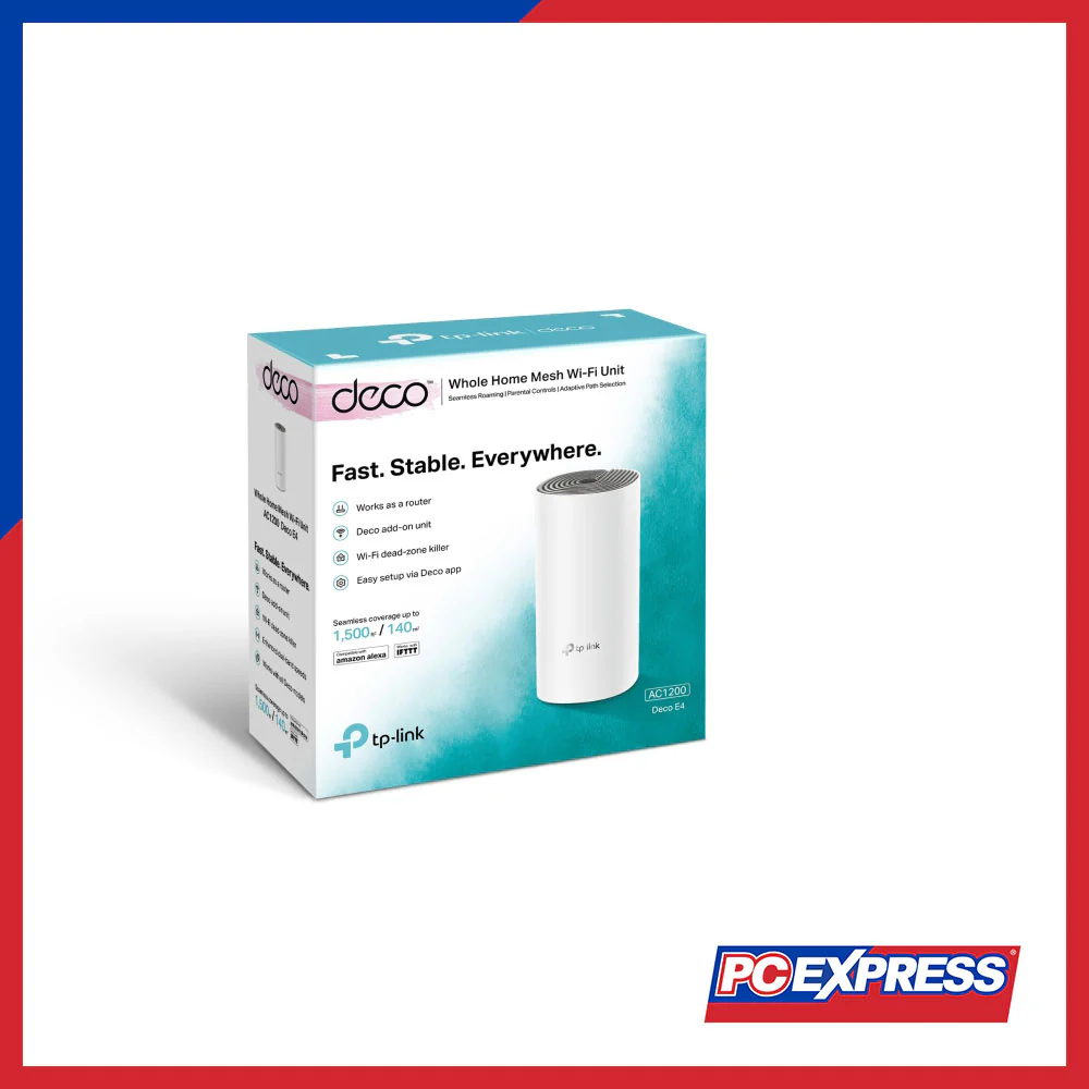TP-LINK Deco E4 AC1200 Whole Home Mesh Wi-Fi System (1-Pack) - Image 3