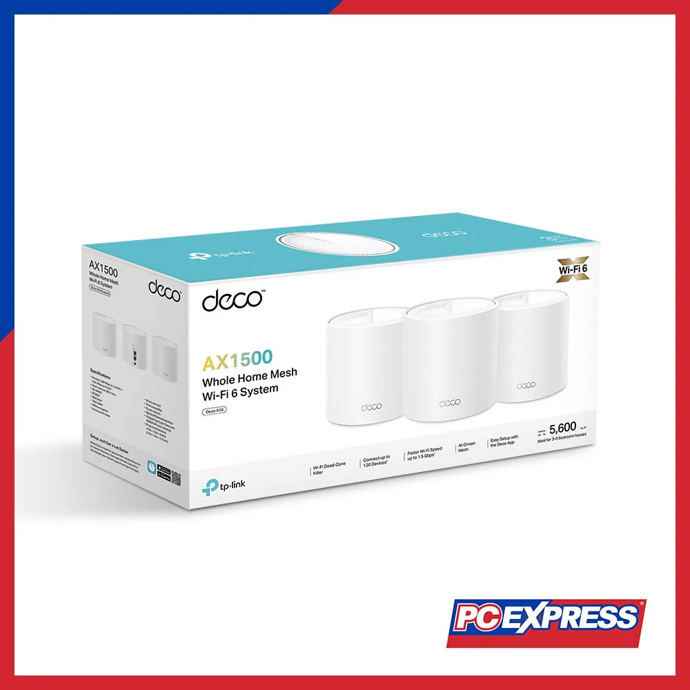 TP-Link DECO X10(3-PACK) AX1500 Mesh Wi-Fi 6 System - Image 2