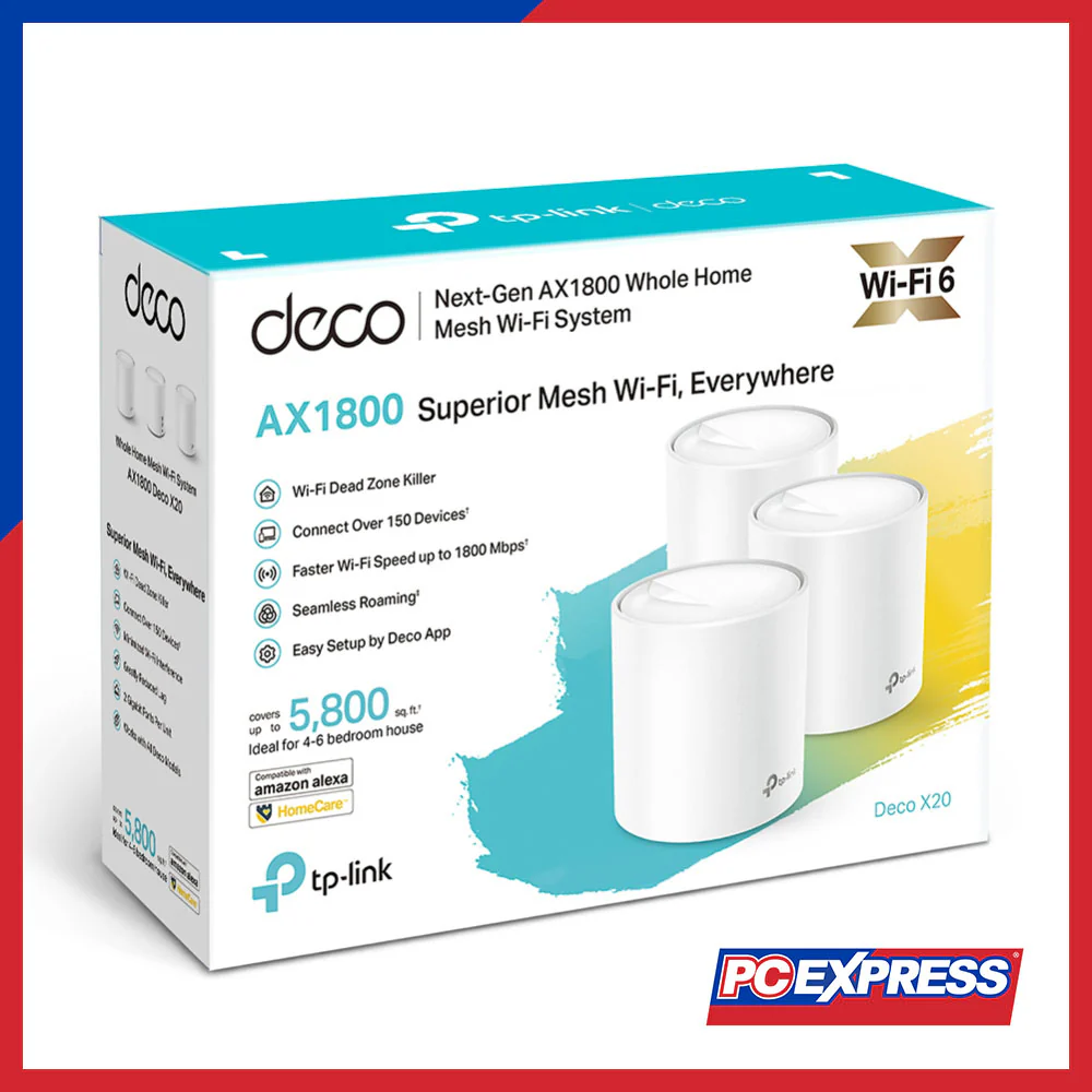 TP-LINK Deco X20 AX1800 Whole Home Mesh Wi-Fi 6 System - Image 3