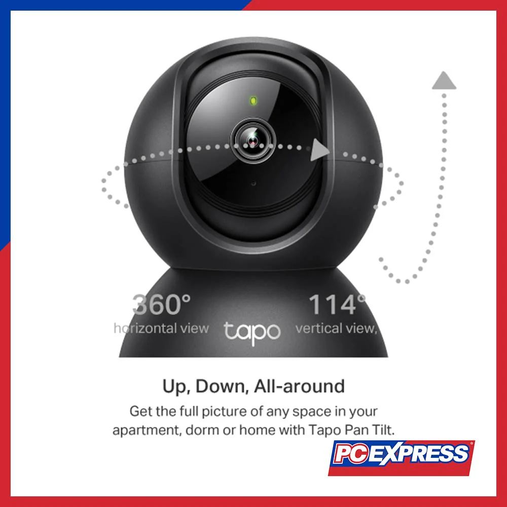 TP-Link Tapo C211 Pan/Tilt Home Security Wi-Fi Camera (Black) - Image 5