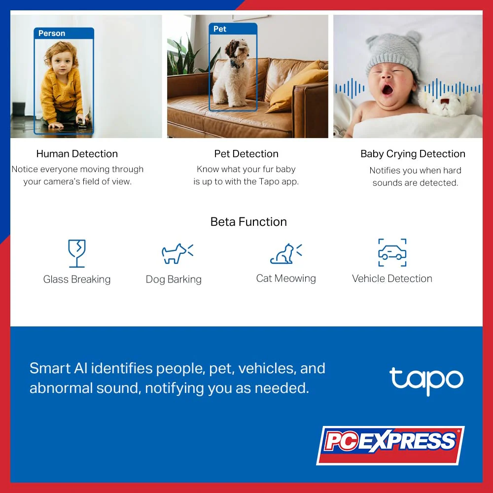 TP-Link Tapo C220 Pan/Tilt AI Home Security Wi-Fi Camera - Image 5