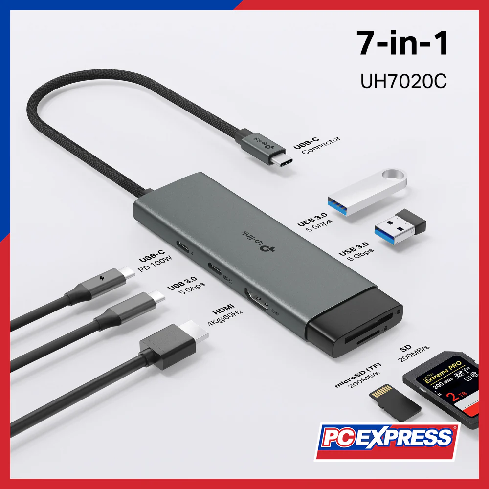 TP-LINK UH7020C USB Type-C 7 in 1 Hub - Image 4