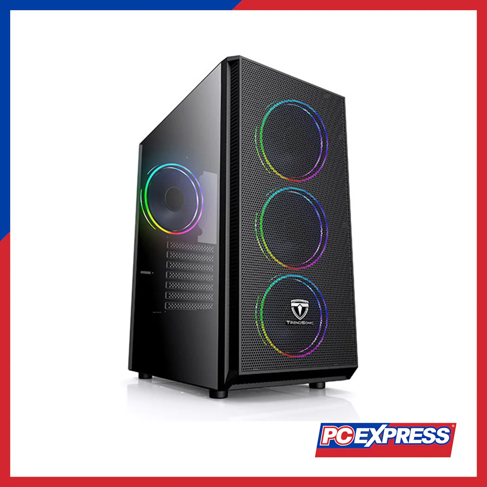 TRENDSONIC Neptune MESH Tempered Glass RGB Chassis