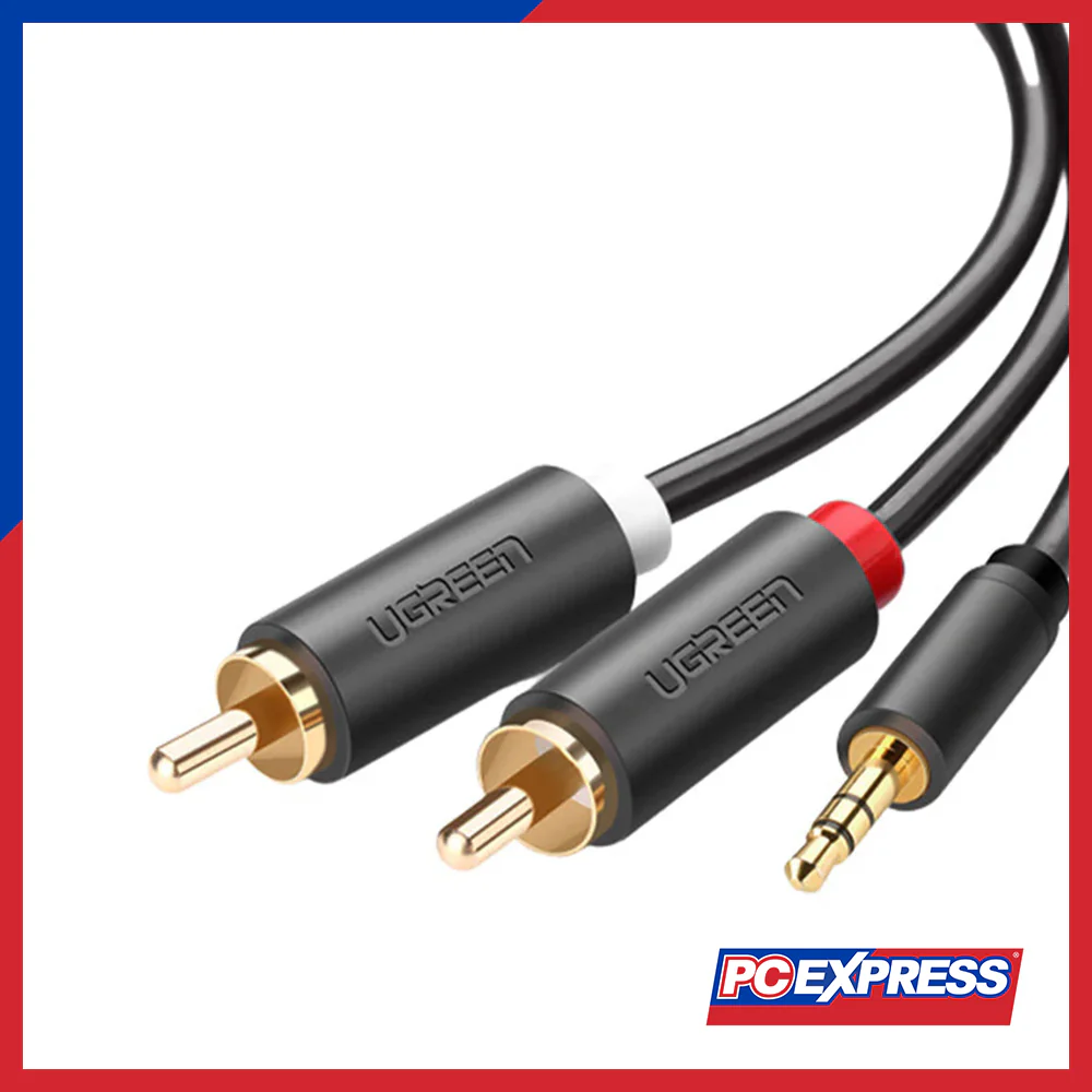 UGREEN AV102/10510 2M Male To RCA Male Adapter Cables - Gray - Image 3