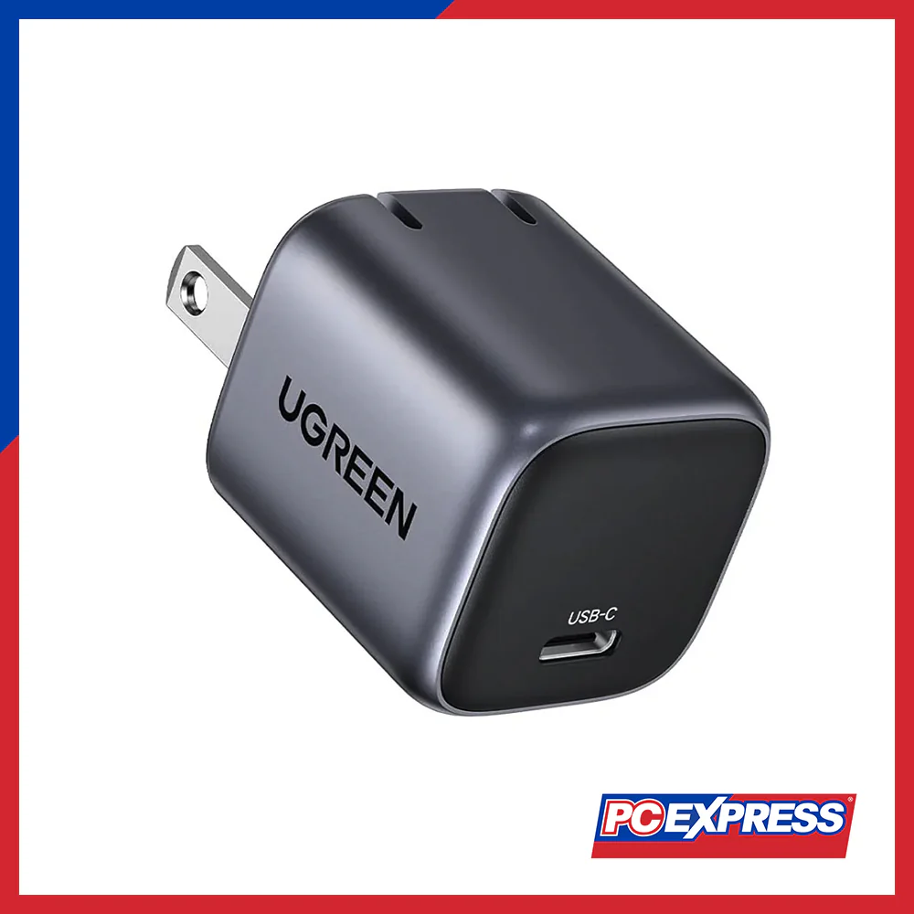 UGREEN CD319/25256 Nexode Mini 30W USB-C GaN Fast Charger + Cable - Gray - Image 2